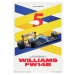 Umělecký tisk Williams Racing - Red Five - F1® World Drivers' & Constructors' Champion - 1992, A