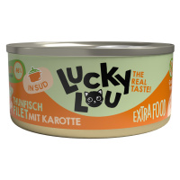 Lucky Lou Extrafood Filet ve vývaru 18 x 70 g - tuňák s mrkví