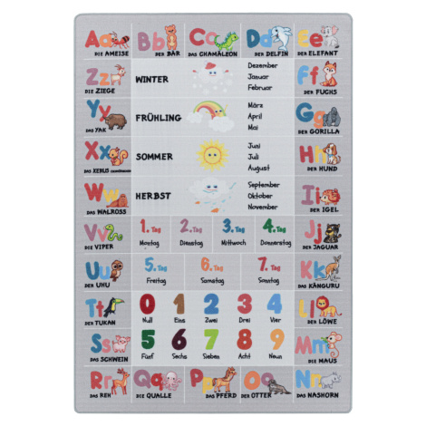 Ayyildiz, Dětský kusový koberec Play 2904 grey, 100x150, vícebarevná, dětský pokoj