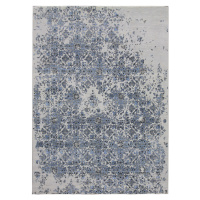 Diamond Carpets koberce Ručně vázaný kusový koberec Diamond DC-JK 3 Silver/blue - 160x230 cm