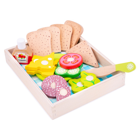 New Classic Toys Box na oběd a piknik - dřevěné potraviny