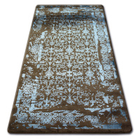 Dywany Lusczow Kusový koberec MANYAS Mariet hnědo-modrý