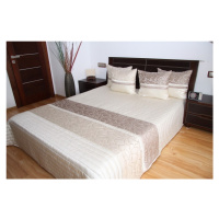 Luxusní přehozy na postel v béžové barvě s ornamentem Šířka: 170 cm | Délka: 210 cm