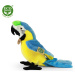 Plyšový papoušek ara modry 25cm ECO-FRIENDLY