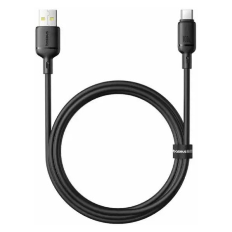 Baseus Rychlonabíjecí kabel Silky USB/USB-C 1m 100W černý