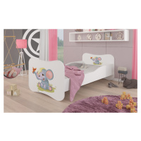 Dětská postel s obrázky - čelo Gonzalo Rozměr: 160 x 80 cm, Obrázek: Slůně