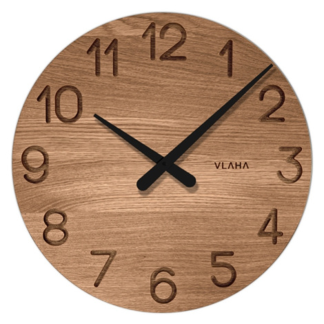 Vlaha VCT1132 dubové hodiny pr. 45 cm, černá