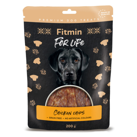 Fitmin For Life pochoutka Kuřecí chipsy 200g