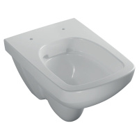 GEBERIT Selnova Compact - Závěsné WC s hlubokým splachováním, hranatý design, Rimfree 500.280.01