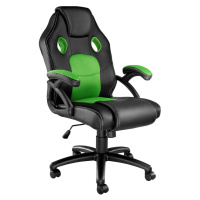 tectake 403452 kancelářská židle ve sportovním stylu mike - černá/fialová - černá/fialová