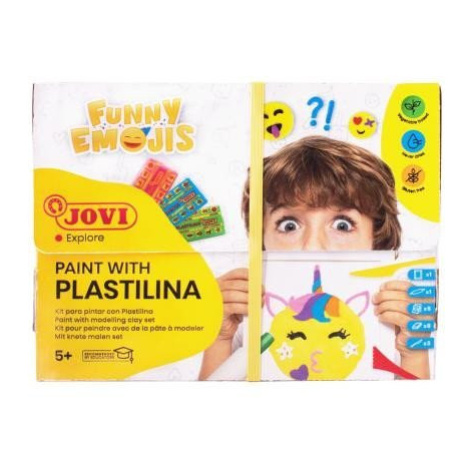 JOVI Sada Funny Emojis - malování plastelínou