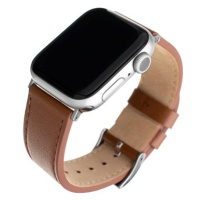 FIXED Leather Strap pro Apple Watch 42/44/45/Ultra 49mm hnědý