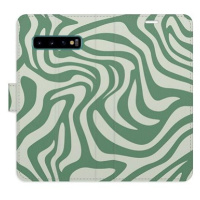 iSaprio Flip pouzdro Zebra Green 02 pro Samsung Galaxy S10