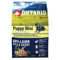 Ontario Puppy Mini Lamb&Rice granule 2,25 kg