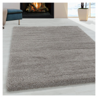 Kusový koberec Fluffy Shaggy 3500 beige 60x110 cm