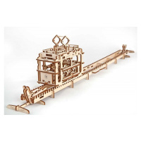 Ugears 3D mechanické puzzle Tramvaj s kolejemi 154 ks