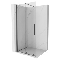 MEXEN/S Velar posuvné sprchové dveře Walk-in 110 cm, transparent, grafit kartáčovaná 871-110-000