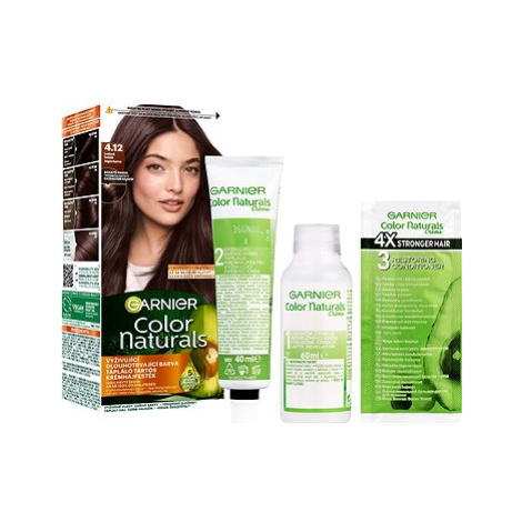 Garnier Color Naturals permanentní barva na vlasy 4.12 Ledová hnědá, 60+40+12 ml