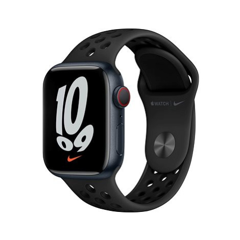 Apple Watch Nike Series 7 41mm Cellular Temně inkoustový hliník s antracitovým/černým sportovním