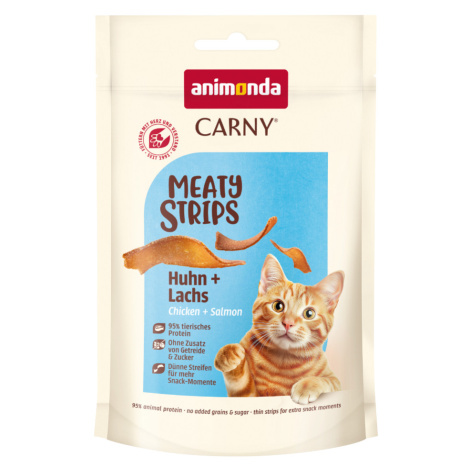 Animonda Carny Adult Meat Yummies - výhodné balení: kuřecí + losos (10 x 50 g)