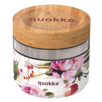 QUOKKA - Skleněná nádoba na jídlo DARK FLOWERS, 820ml, 40131