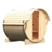 Venkovní finská sudová sauna 216 x 220 cm Dekorhome