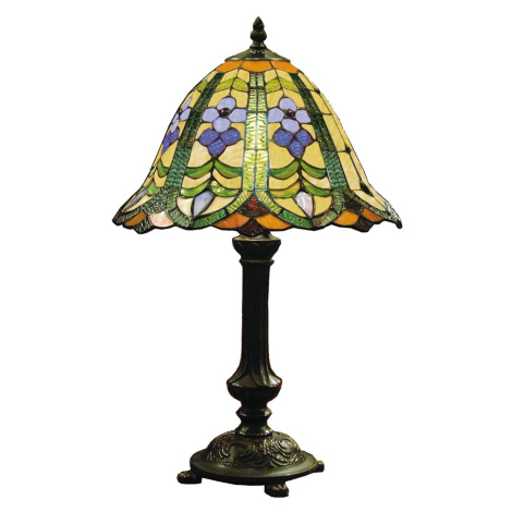 Clayre&Eef Květinová stolní lampa Eleanor v Tiffany stylu Clayre & Eef