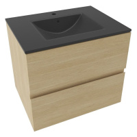 Koupelnová skříňka s umyvadlem Naturel Verona 60x50x45,5 cm světlé dřevo mat VERONA60SDU4