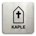 Accept Piktogram "kaple" (80 × 80 mm) (stříbrná tabulka - černý tisk bez rámečku)