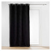 Černý závěs z materiálu bouclé 140x240 cm Wooly – douceur d'intérieur
