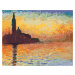 Malování podle čísel - SAN GIORGIO MAGGIORE ZA SOUMRAKU (CLAUDE MONET) Rozměr: 40x50 cm, Rámován