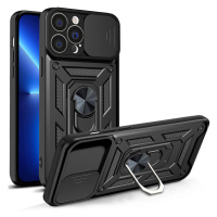 Hybrid Armor Camshield silikonové pouzdro s kovovým kroužkem na iPhone 13 Pro 6.1