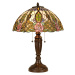 Clayre&Eef Rajská stolní lampa Eden v Tiffany stylu