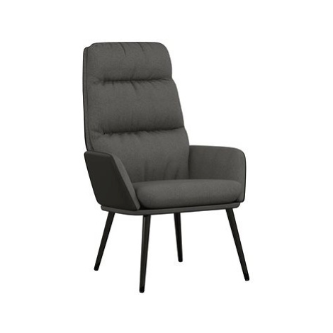 SHUMEE relaxační židle, textil, hnědá, 327647