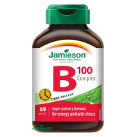 JAMIESON B-komplex 100mg s postupným uvolňováním 60 tablet