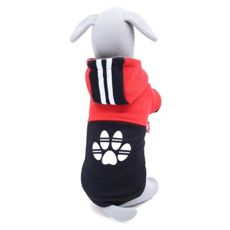 Vsepropejska Chimena sportovní zateplená mikina pro psa Barva: Černo-červená, Délka zad (cm): 52