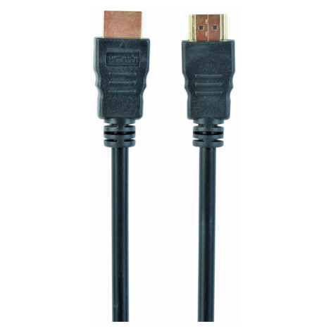 Kabel CABLEXPERT CC-HDMI4-15M HDMI-HDMI 15m, 1.4, M/M stíněný, zlacené kontakty, černý, PREMIUM 