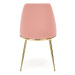 HALMAR Designová židle GLAMOUR K460 růžová
