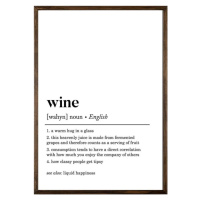 Plakát 50x70 cm Wine – Wallity