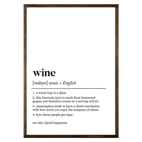 Plakát 50x70 cm Wine – Wallity