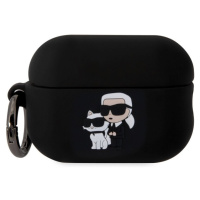 Karl Lagerfeld 3D Logo NFT Karl and Choupette pouzdro AirPods Pro 2 černé