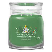 YANKEE CANDLE Signature Vonná svíčka střední 2 knoty Shimmering Christmas Tree 368 g