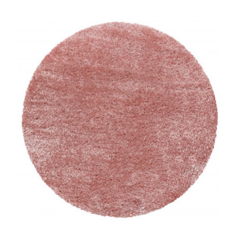 Ayyildiz koberce Kusový koberec Brilliant Shaggy 4200 Rose kruh - 120x120 (průměr) kruh cm