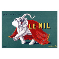 Obrazová reprodukce I only smoke the Nile – Cigarette advertising poster, Leonetto Cappiello, 40