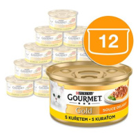 Gourmet Gold kuře v omáčce 12 × 85 g