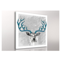 Obraz na plátně SCANDI DEER E různé rozměry Ludesign ludesign obrazy: 70x70 cm