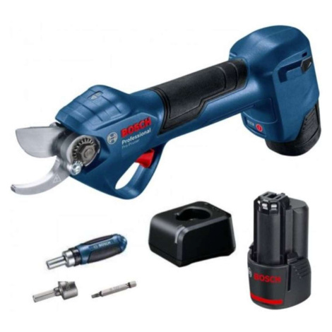 Bosch Zahradní technika - 12V AKU nůžky na větve, 2x aku 3,0 Ah, nabíječka 06019K1021