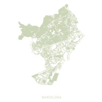 Mapa Barcelona, Studio Collection, 26.7 × 40 cm