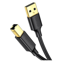 UGREEN US135 Pozlacený kabel USB 2.0 A-B pro tiskárny, 1 m (černý)