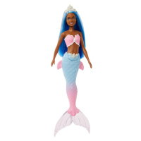 Barbie dreamtopia mořská víla černoška s bílou korunkou